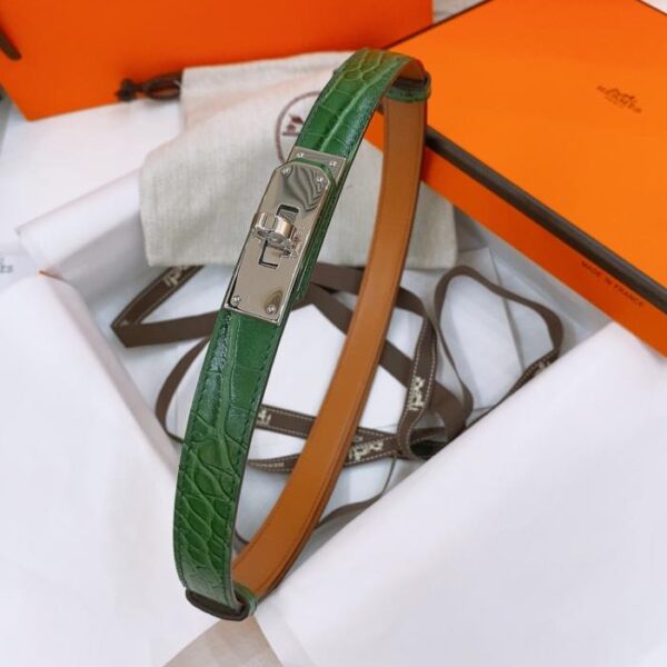 replik,replica,schmuck,1:1,beste,ohrringe,ring,Repliken Kelly 1.8 Gürtel Epsom Kalbsleder Krokodil geprägt Gürtel (FPU4D)