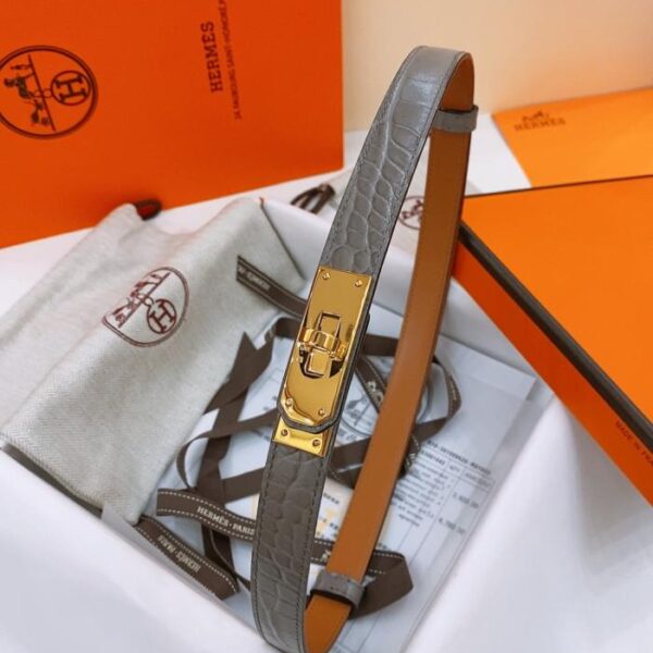 replik,replica,schmuck,1:1,beste,ohrringe,ring,Repliken Kelly 1.8 Belt Epsom Kalbsledergürtel mit Krokodilprägung (KXKGG)
