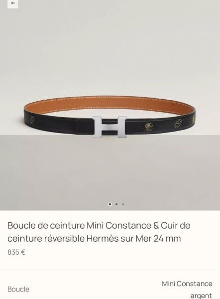 replik,replica,schmuck,1:1,beste,ohrringe,ring,Repliken Hermes Damengürtel, neuer MINI CONSTANCE, Premium-Hardware mit importiertem Epsom-Leder, Breite 24 mm (QEB02)