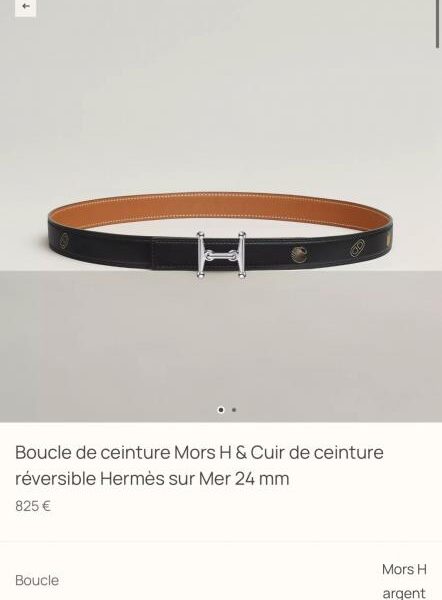 replik,replica,schmuck,1:1,beste,ohrringe,ring,Repliken Hermes Damengürtel, New MORS H, Premium-Hardware, importiertes Epsom-Leder, 24 mm Breite (DJ1FL)