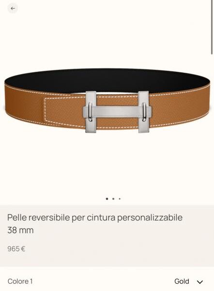 replik,replica,schmuck,1:1,beste,ohrringe,ring,Repliken Hermes JUMPING Herrengürtel (BEEY3) mit hochwertiger Hardware und importiertem Epsom-Leder in Schwarz und Goldbraun, 38 mm Breite