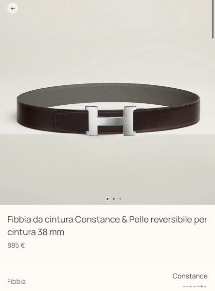 replik,replica,schmuck,1:1,beste,ohrringe,ring,Repliken Constance Boutique Hardware mit importiertem (Cumulonimbus-Grau) Togo-Leder, 38 mm Breite, Herrengürtel (V3J00)