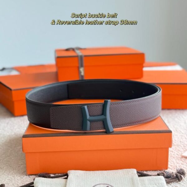 replik,replica,schmuck,1:1,beste,ohrringe,ring,Repliken SCRIPT Premium-Hardware mit importiertem Epsom-Leder, Schwarz + Sattelrot, 38 mm breiter Herrengürtel (QOXJW)
