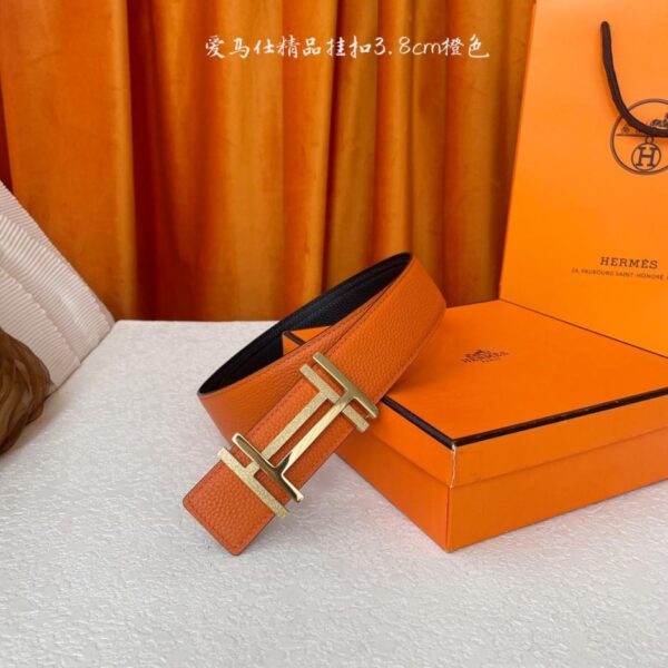 replik,replica,schmuck,1:1,beste,ohrringe,ring,Repliken Hermes Original 3,8 cm breiter importierter Originalgürtel doppelseitig (7DV7E)
