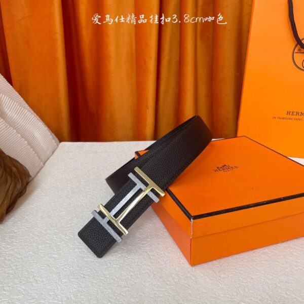 replik,replica,schmuck,1:1,beste,ohrringe,ring,Repliken Hermes Original 3,8 cm breiter importierter Originalgürtel doppelseitig (HZ700)