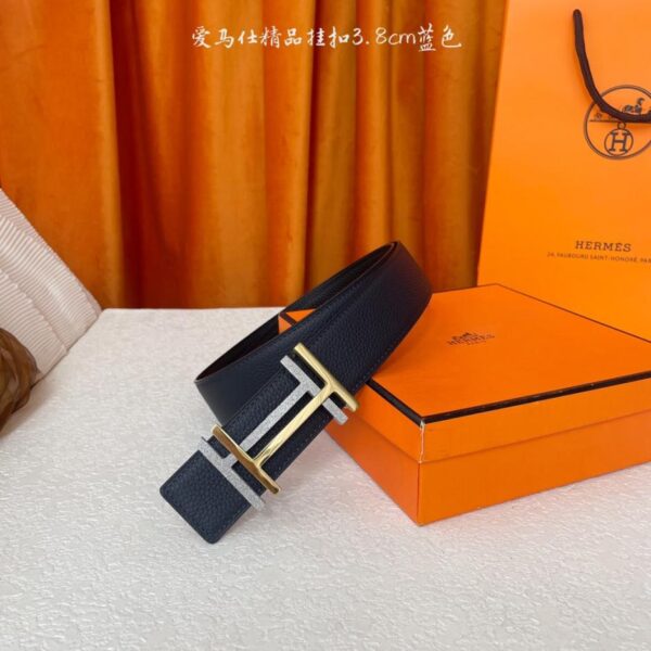 replik,replica,schmuck,1:1,beste,ohrringe,ring,Repliken Hermes Original 3,8 cm breiter importierter Originalgürtel doppelseitig (IAY4G)