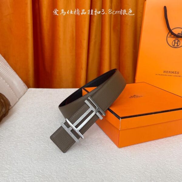 replik,replica,schmuck,1:1,beste,ohrringe,ring,Repliken Hermes Original 3,8 cm breiter importierter Originalgürtel doppelseitig (JLWTD)