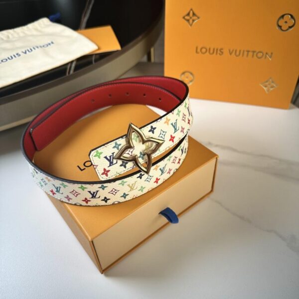replik,replica,schmuck,1:1,beste,ohrringe,ring,Repliken LV Damengürtel, Breite 3,5 cm, Collaborative Flower Collection (FOFWJ)