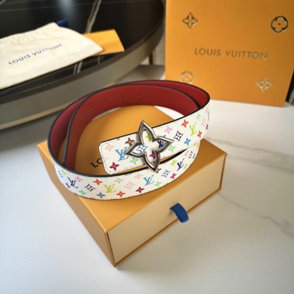 replik,replica,schmuck,1:1,beste,ohrringe,ring,Repliken LV Damengürtel, Breite 3,5 cm, Collaborative Flower Collection (NCJU5)