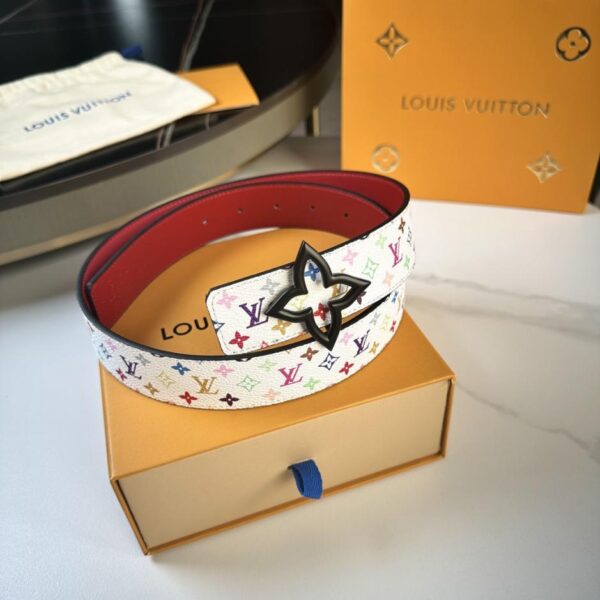replik,replica,schmuck,1:1,beste,ohrringe,ring,Repliken LV Damengürtel, Breite 3,5 cm, Collaborative Flower Collection (UVZFL)