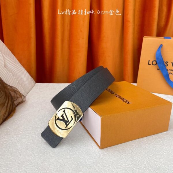 replik,replica,schmuck,1:1,beste,ohrringe,ring,Repliken 【LOUIS VUITTON】Klassische Originalqualität, klassisches doppelseitiges Litschi-Muster, originale hochwertige Stahlschnalle, Breite 4,0 cm (ZOWFT)