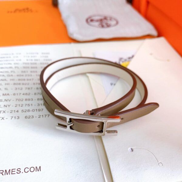 replik,replica,schmuck,1:1,beste,ohrringe,ring,Repliken HERMES Hermès 2-Wickel-Lederarmband Armband aus reinem Kalbsleder (BHBIU)