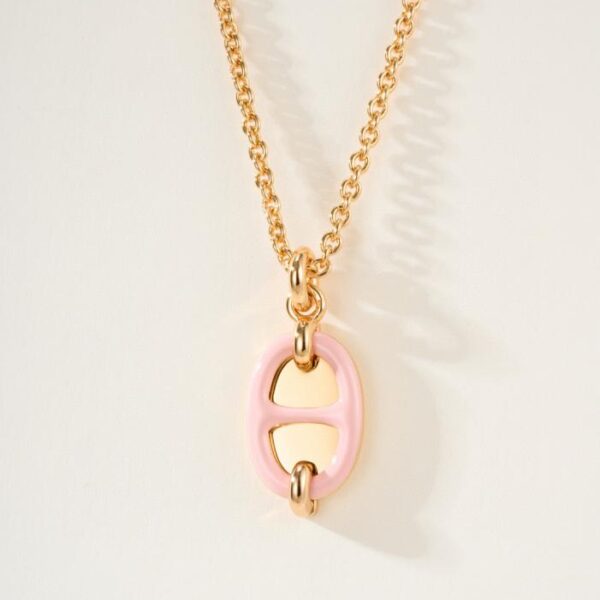 replik,replica,schmuck,1:1,beste,ohrringe,ring,Repliken Neue Emaille-Halskette mit Schweinenase (KV9WJ)