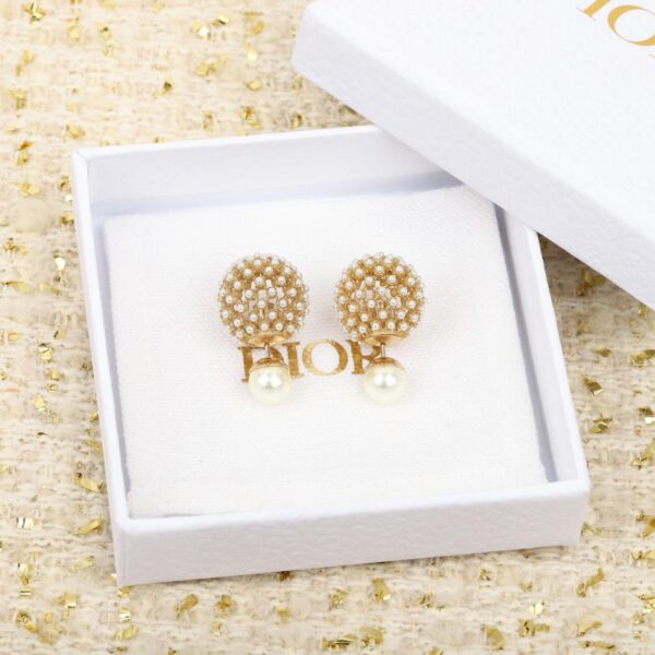 replik,replica,schmuck,1:1,beste,ohrringe,ring,Repliken Große und kleine Perlenohrringe von Dior (Q077P)