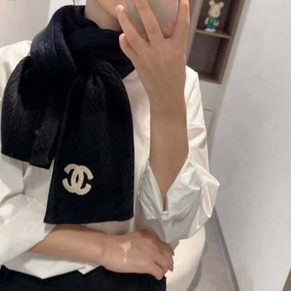 replik,replica,schmuck,1:1,beste,ohrringe,ring,Repliken Chanel Herbst und Winter, neuer bestickter 24b-Strickschal, langer Kaschmir-Strickschal (AVG50)