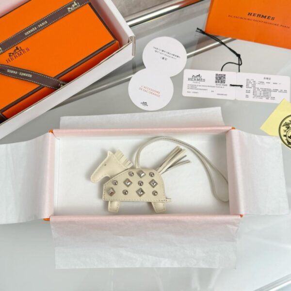 replik,replica,schmuck,1:1,beste,ohrringe,ring,Repliken Neuer HERMES Rodeo Robeo Coeur Pony Bag Anhänger Schlüsselanhänger Rein handgenäht (U2OC3)