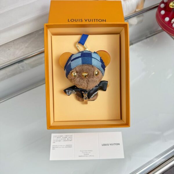 replik,replica,schmuck,1:1,beste,ohrringe,ring,Repliken Komplettes Set mit Originalverpackung, LV Louis Bear, Plüschanhänger, Taschenzubehör, Schlüsselanhänger, Taschenanhänger (PQ)