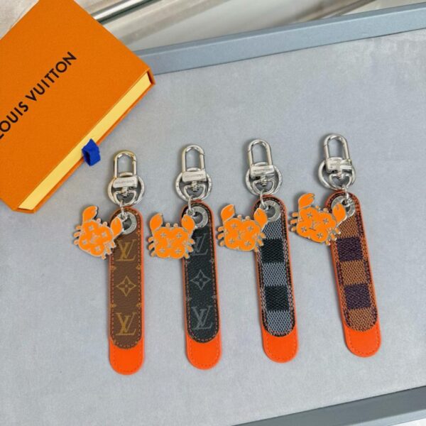 replik,replica,schmuck,1:1,beste,ohrringe,ring,Repliken MO2558 Verpackung LV Krabbenanhänger Leder Schlüsselanhänger Tasche Anhänger Zubehör (CHC0J)