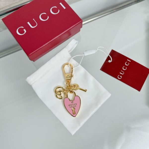 replik,replica,schmuck,1:1,beste,ohrringe,ring,Repliken Neuer Gucci-Schlüsselanhänger mit Herzschloss, Taschenanhänger, Auto-Schlüsselanhänger (N0QQ2)