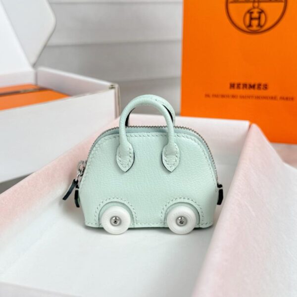 replik,replica,schmuck,1:1,beste,ohrringe,ring,Repliken Bolide️ Hermes Mini Bowling Bag Schlüsselanhänger Taschenanhänger (T8VE6)