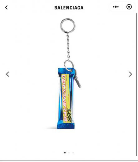replik,replica,schmuck,1:1,beste,ohrringe,ring,Repliken Balenciaga ENERGY BAR Schlüsselanhänger mit Energieriegel-Anhänger (PY1H6)