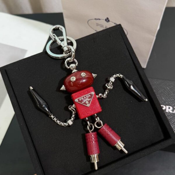 replik,replica,schmuck,1:1,beste,ohrringe,ring,Repliken Prada Roboter-Schlüsselanhänger-Taschenhalter (QLBON)