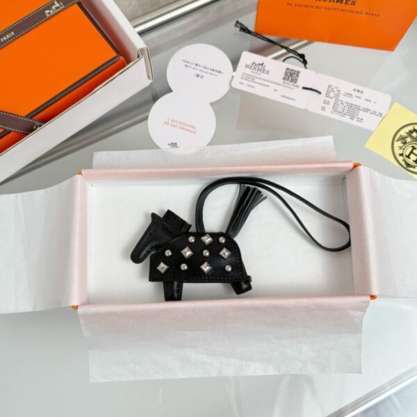 replik,replica,schmuck,1:1,beste,ohrringe,ring,Repliken HERMES Rodeo Robeo Coeur Pony Bag Charm Schlüsselanhänger, rein handgenäht (C4OLP)