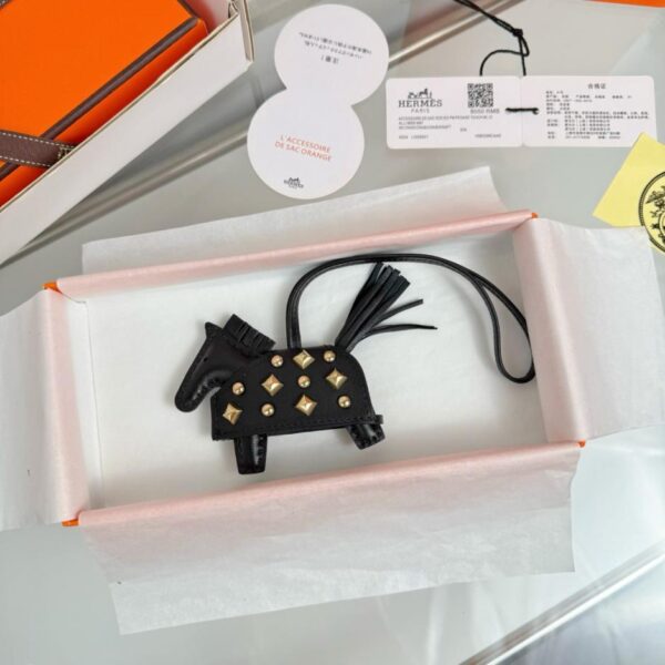 replik,replica,schmuck,1:1,beste,ohrringe,ring,Repliken HERMES Rodeo Robeo Coeur Pony Bag Anhänger Schlüsselanhänger rein handgenäht (YJ6IY)
