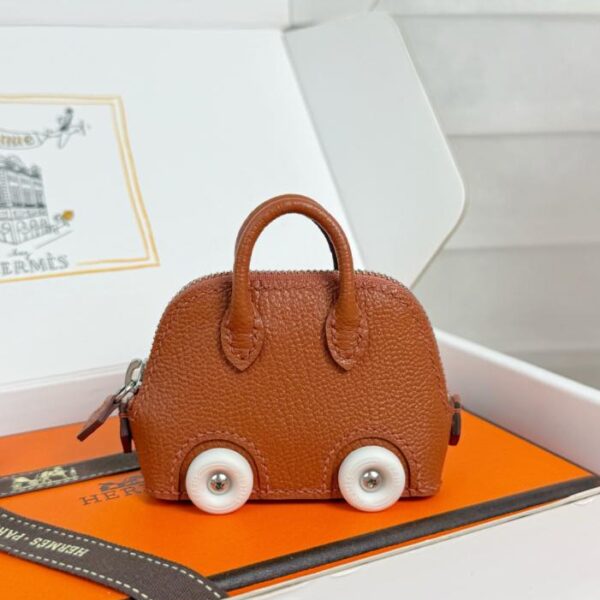 replik,replica,schmuck,1:1,beste,ohrringe,ring,Repliken Bolide️ Hermes Mini Bowling Bag Schlüsselanhänger Taschenanhänger (DX13W)