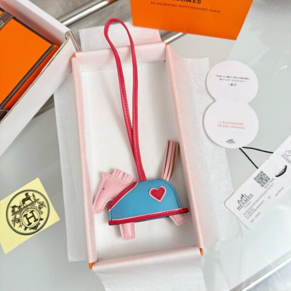 replik,replica,schmuck,1:1,beste,ohrringe,ring,Repliken HERMES Rodeo Robeo Coeur Pony Bag Charm Schlüsselanhänger Handgenäht (3YMOX)