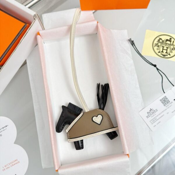 replik,replica,schmuck,1:1,beste,ohrringe,ring,Repliken HERMES Rodeo Robeo Coeur Pony Bag Anhänger Schlüsselanhänger rein handgenäht (S7X62)