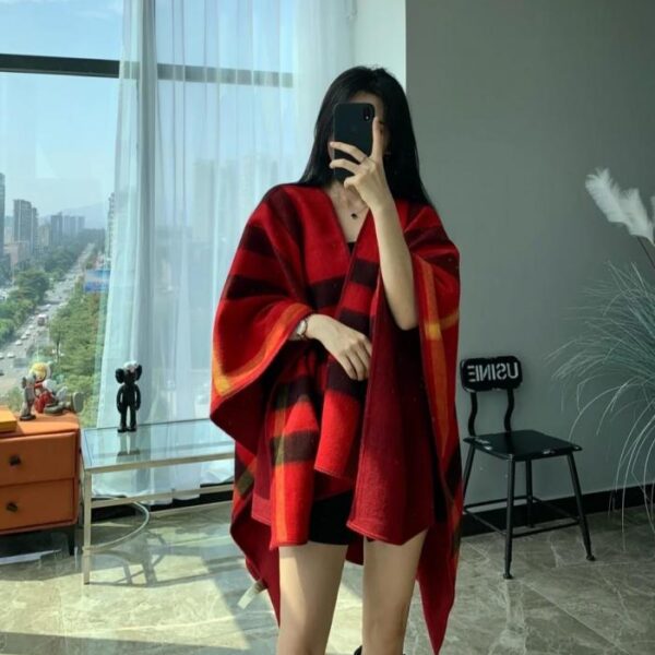 replik,replica,schmuck,1:1,beste,ohrringe,ring,Repliken Wendbarer Cape von Burberry, 100 % reines Kaschmir (3D6DX)