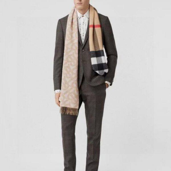 replik,replica,schmuck,1:1,beste,ohrringe,ring,Repliken Burberry Classic TB Kollektion Jacquard-Kaschmirschal (HV7V7)