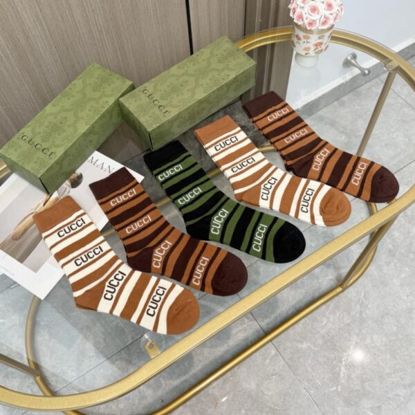 replik,replica,schmuck,1:1,beste,ohrringe,ring,Repliken [Eine Box enthält fünf Paar] Gucci Neuheit Socken, direkt aus der Boutique, 100% Baumwolle (SV0XV)