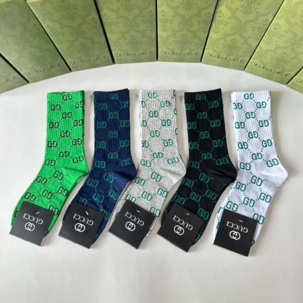 replik,replica,schmuck,1:1,beste,ohrringe,ring,Repliken Guccis neue mittellange Socken, fünf Paar pro Packung (1LWMU)