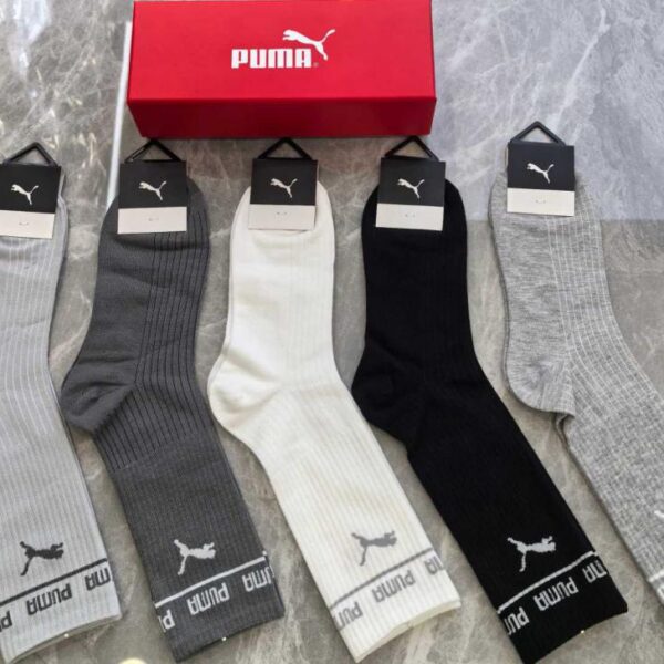replik,replica,schmuck,1:1,beste,ohrringe,ring,Repliken Die neuen mittellangen Socken von PUMA, fünf Paar pro Packung (M59RJ)