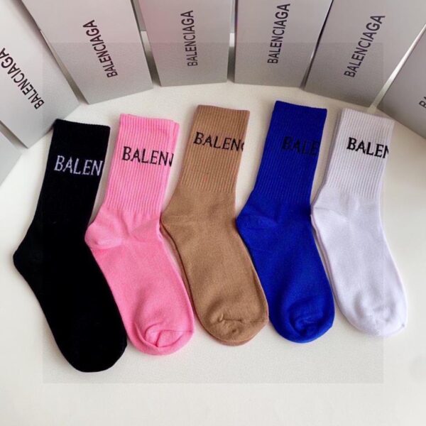 replik,replica,schmuck,1:1,beste,ohrringe,ring,Repliken Neue mittellange Socken von Balenciaga, fünf Paar pro Packung (FBH08)