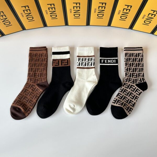 replik,replica,schmuck,1:1,beste,ohrringe,ring,Repliken Fendis neue Kaschmirsocken, wadenlang, fünf Paar pro Packung (HB3KJ)