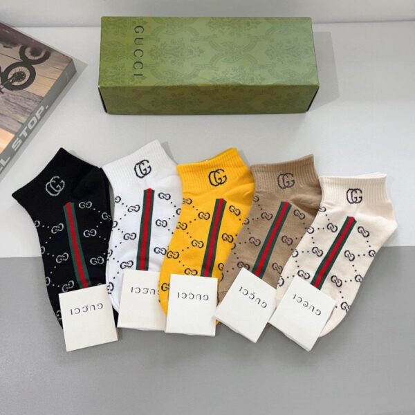 replik,replica,schmuck,1:1,beste,ohrringe,ring,Repliken (5 Paar pro Packung) GUCCI kurze Socken, reine Baumwolle (JAIDB)