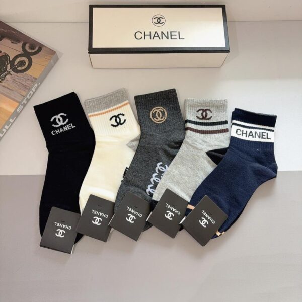 replik,replica,schmuck,1:1,beste,ohrringe,ring,Repliken (5 Paar pro Schachtel) Chanel Herrensocken, mittelhoch, aus reiner Baumwolle (13NQR)