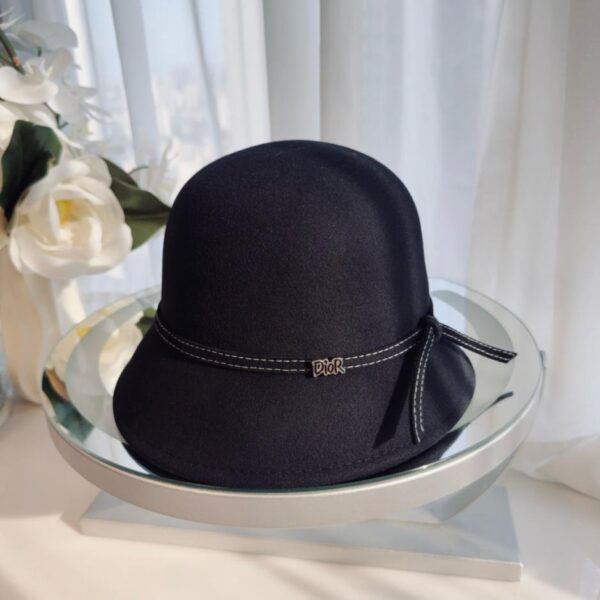 replik,replica,schmuck,1:1,beste,ohrringe,ring,Repliken Dior Herbst/Winter Neuer Woll-Bucket-Hat, 100% Wollfilzhut (5J528)
