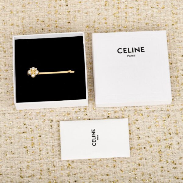 replik,replica,schmuck,1:1,beste,ohrringe,ring,Repliken Boutique / 【Celine Square Pearl Haarspange】(8TN5Z)