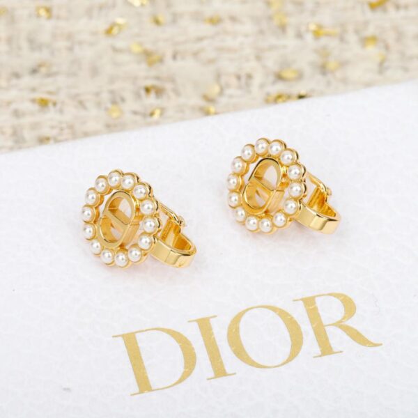 replik,replica,schmuck,1:1,beste,ohrringe,ring,Repliken Boutique / 【Dior Runde CD Perlen-Clip-Ohrringe】(EROGB)