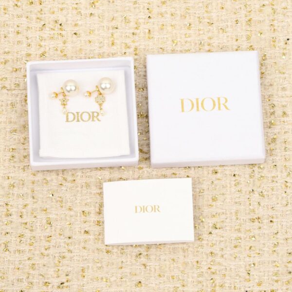 replik,replica,schmuck,1:1,beste,ohrringe,ring,Repliken Boutique / 【Dior Stern- und vierblättrige Kleeblatt-Perlenohrringe】(F7G41)