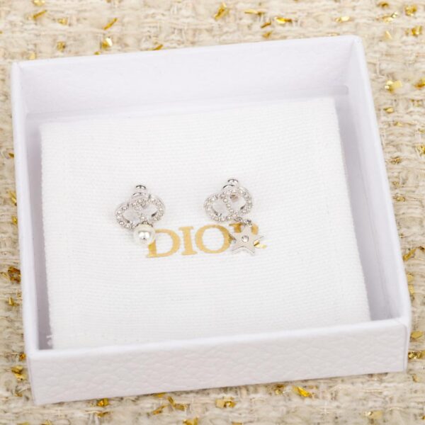 replik,replica,schmuck,1:1,beste,ohrringe,ring,Repliken Boutique / 【Dior CD Stern- und Herzperlenohrringe】Gold und Silber (AHEW5)