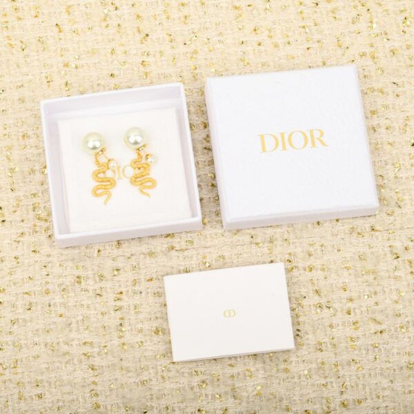 replik,replica,schmuck,1:1,beste,ohrringe,ring,Repliken Boutique / [Dior Jahr der Schlange Limited Edition Perlenohrringe] (22U86)