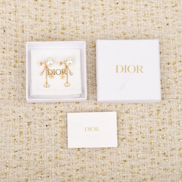 replik,replica,schmuck,1:1,beste,ohrringe,ring,Repliken Boutique / 【Dior Perlen-Pentagramm-CD-Quastenohrringe】(DFCH8)