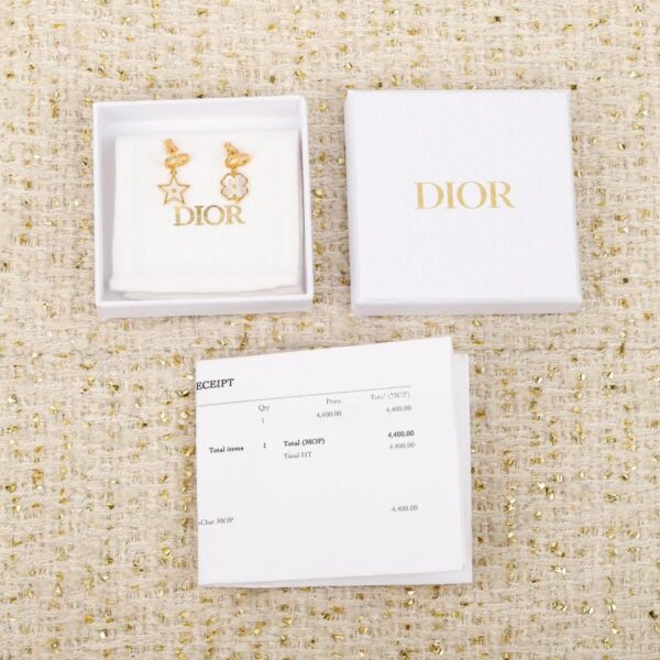 replik,replica,schmuck,1:1,beste,ohrringe,ring,Repliken Boutique / 【Dior Neue Ohrringe im CD-Stil mit Kleeblatt- und Sternmotiv】(FEXHI)
