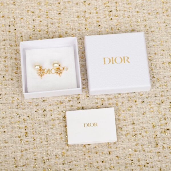 replik,replica,schmuck,1:1,beste,ohrringe,ring,Repliken Boutique / 【Dior Ohrringe mit Schleifenanhänger und Diamanten (SQ5BU)】