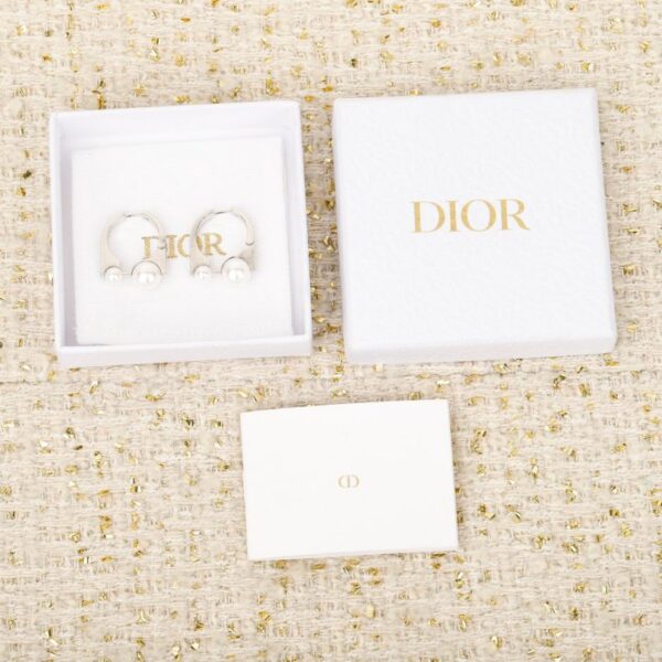 replik,replica,schmuck,1:1,beste,ohrringe,ring,Repliken Boutique / 【Dior Große und kleine Perlenohrringe mit Diamanten】(BSBRN)
